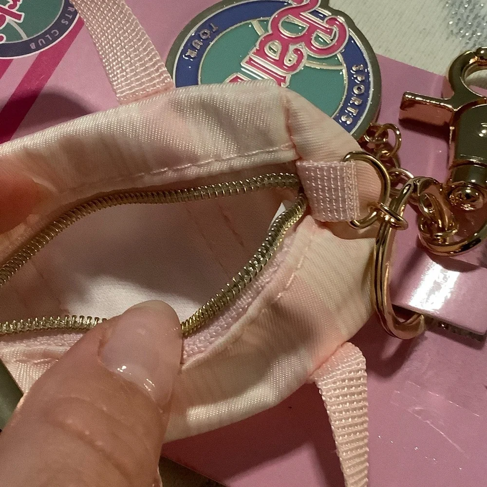 Barbie Sports Club Tour Light Pink duffel bag Keychain/bagcharm - Picture 2 of 2
